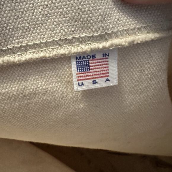 Psycho Bunny Beige Colorful Canvas Tote Bag - Picture 6 of 8